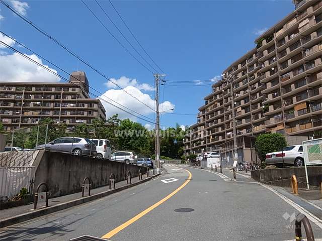 南斜面地の高台にあり、周辺は緑豊かです。