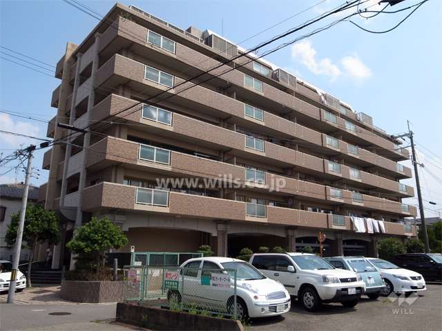 プレステージ豊中庄内の外観（北西側から）