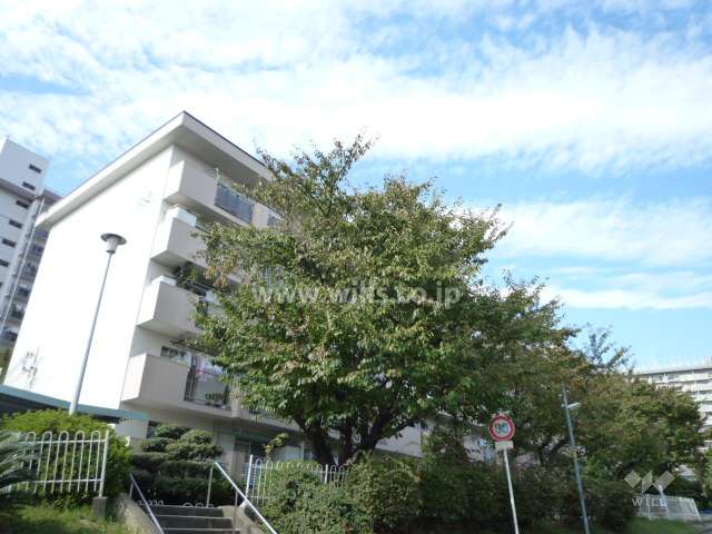 公社千里山田A団地A-8棟の外観（（南東側から）
