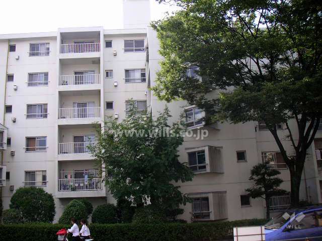 千里月見ケ丘ハイツC棟の外観（東から）