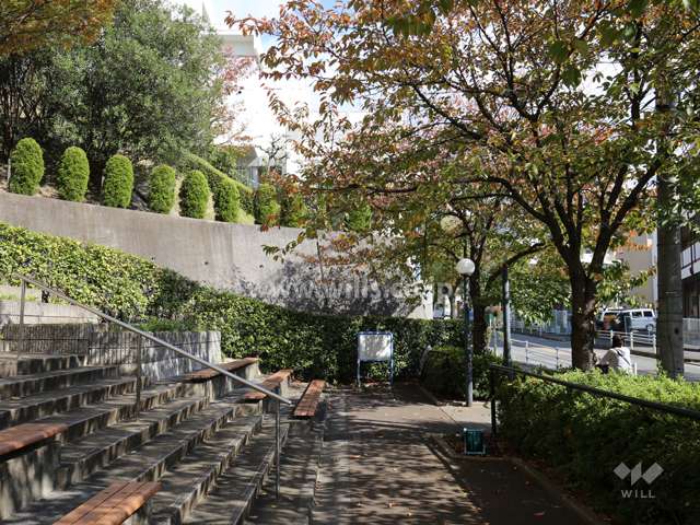 敷地南側に隣接する小さな公園
