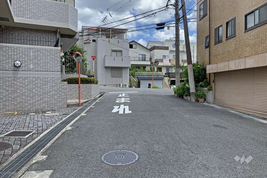敷地東側の前面道路