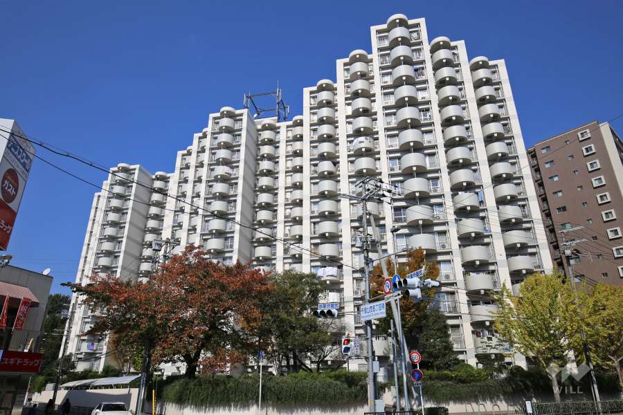南千里グリーンハイツの外観（南側から）