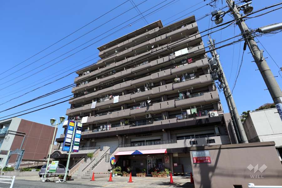 レインボー原山の外観（南東側から）