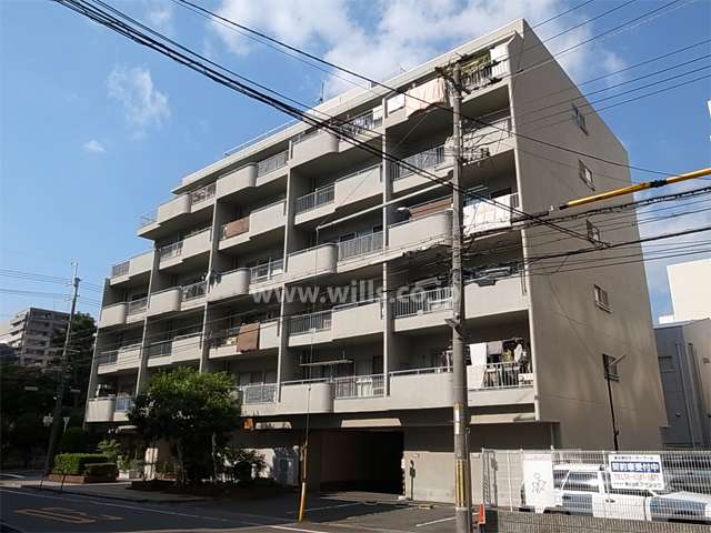 チサンマンション第６江坂の外観（南東側から）