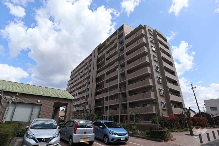 コープ野村三郷弐番館の外観（北西側から）