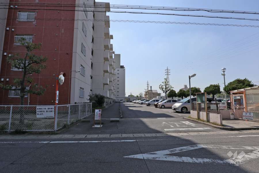 敷地北側の通路