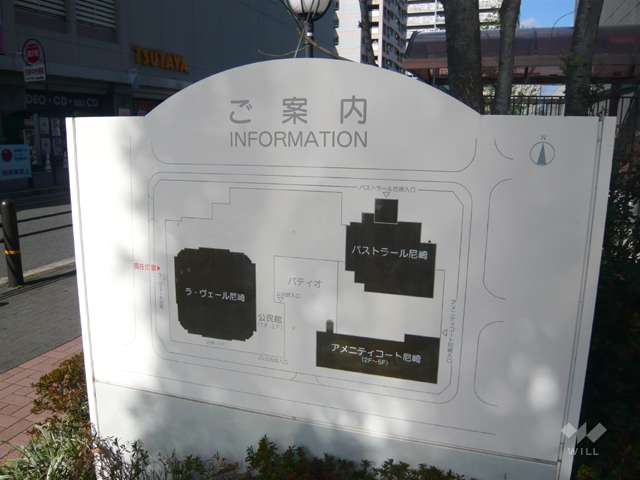 ラ・ヴェール尼崎の敷地配置図