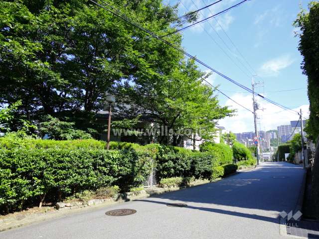 敷地東側の前面道路