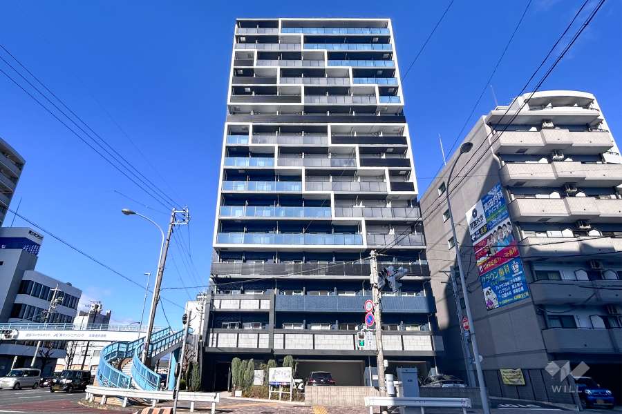 エステムコート名古屋グロースの外観（南側から）