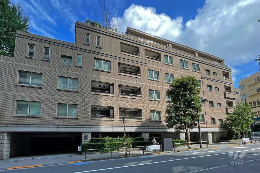 ハイレーゼ六本木三河台の外観（北西側から）
