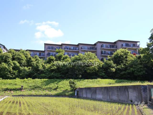 椿ハイツ宝塚御殿山の外観（南側から）