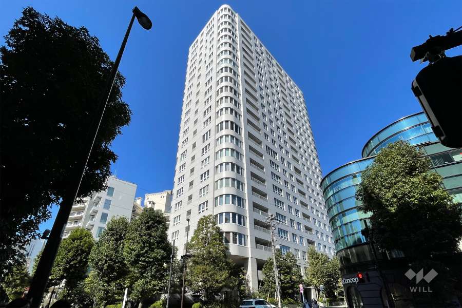 青山ザタワーの外観（南西側から）