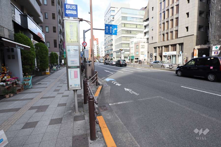 敷地東側の前面道路