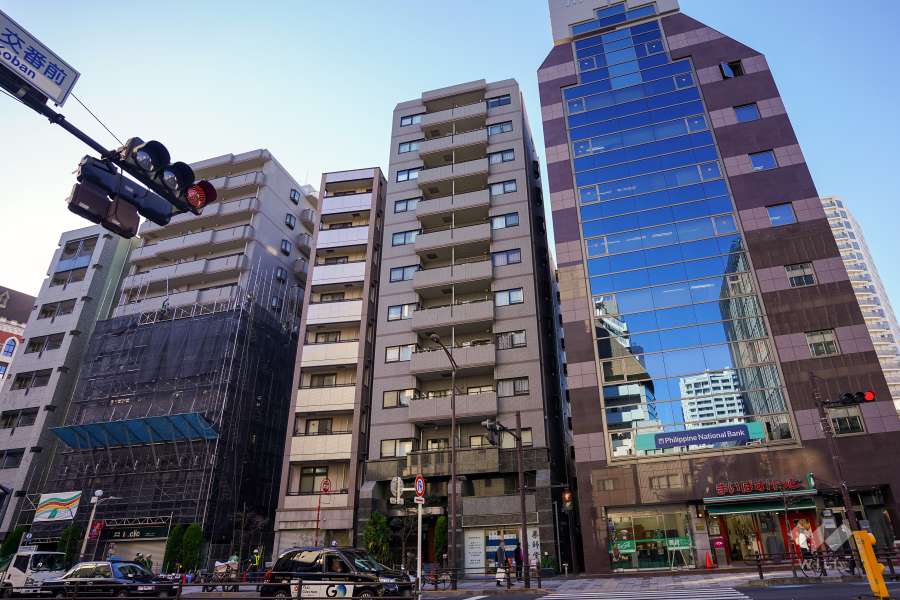 藤和シティスクエア三田ノースウィングの外観（東側から）