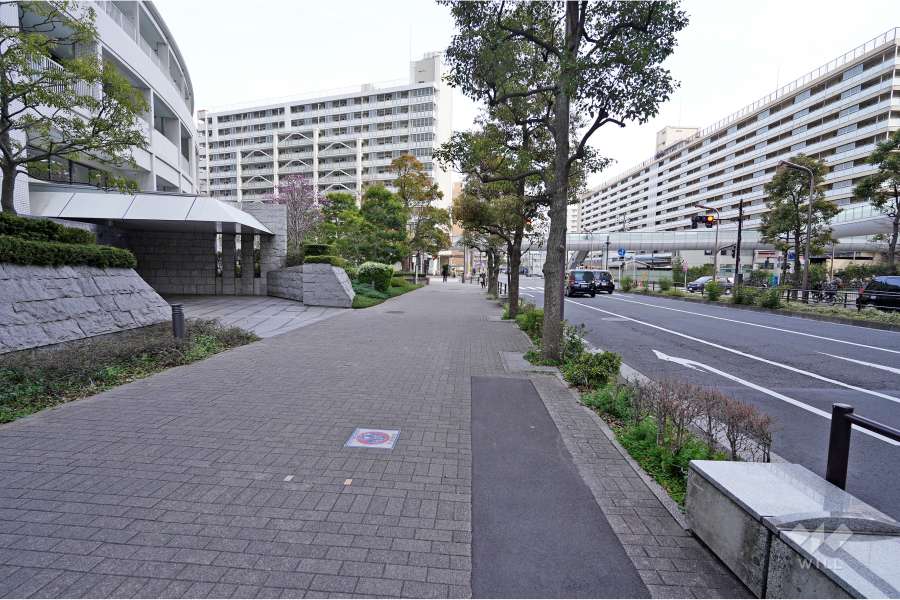 敷地南西側の前面道路