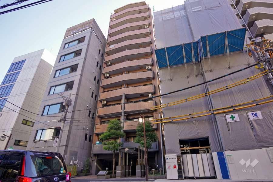 ライオンズステージ麻布の外観（北側から）