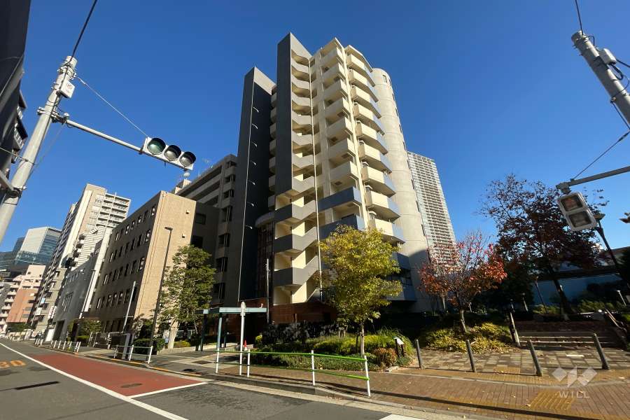 アルシオン芝浦の外観（南西側から）