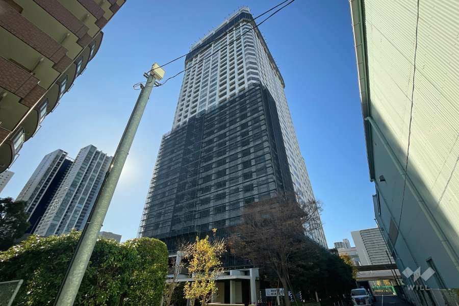 東京シーサウスブランファーレの外観（北東側から）※2024年11月現在、大規模修繕工事中