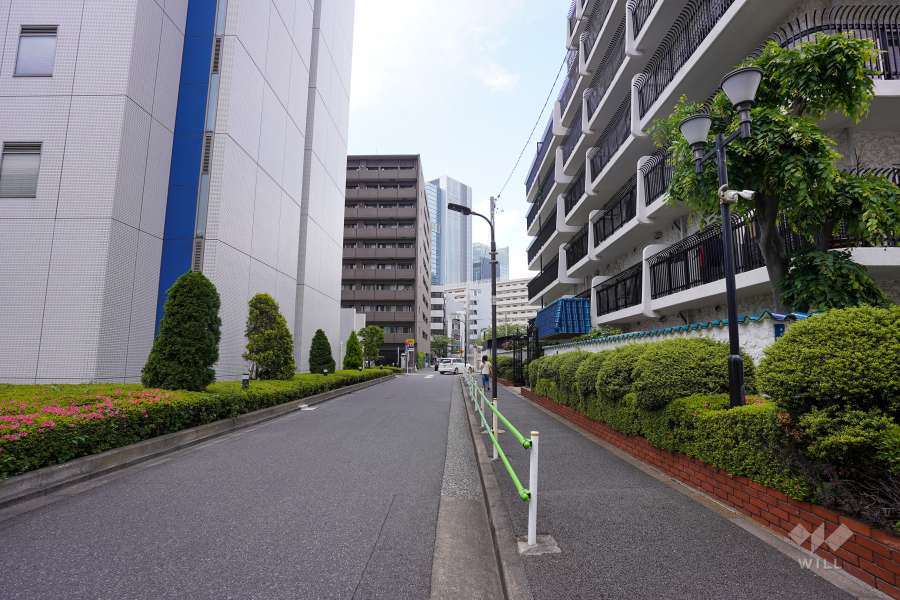 敷地南側の前面道路