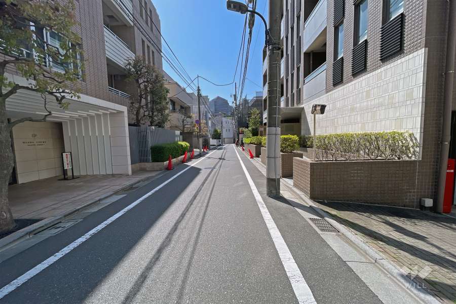 敷地東側前面道路