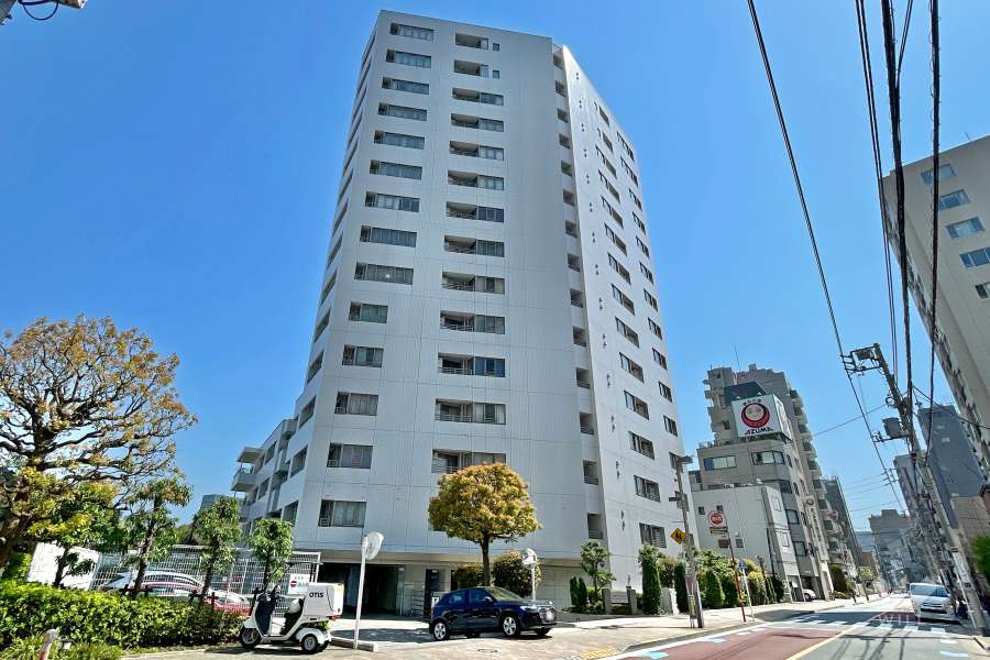 高輪シティハウスの外観（北西側から）　