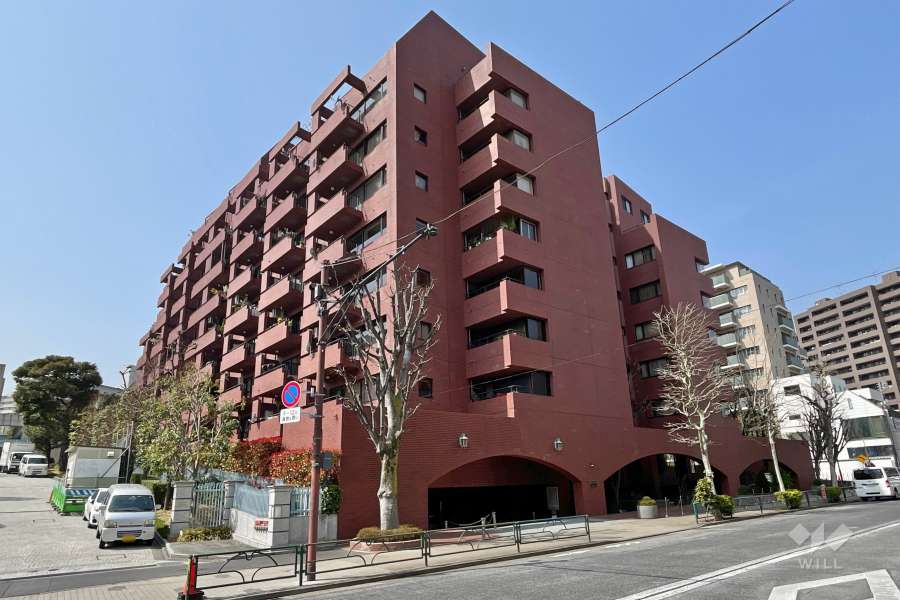 高輪タウンハウスの外観（南側から）