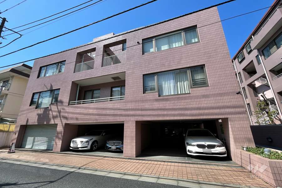 高輪四丁目パークマンションの外観（北東側から)