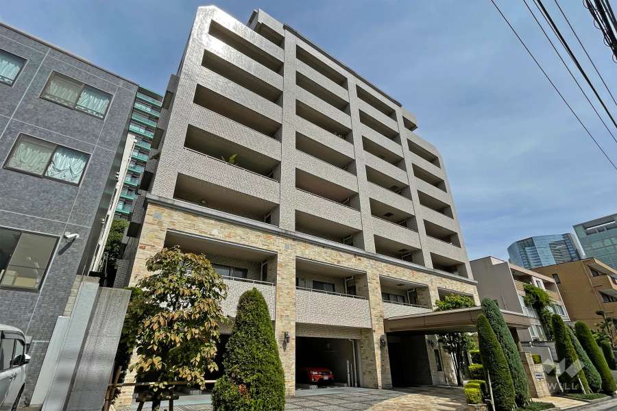 藤和高輪ホームズの外観（南西側から）