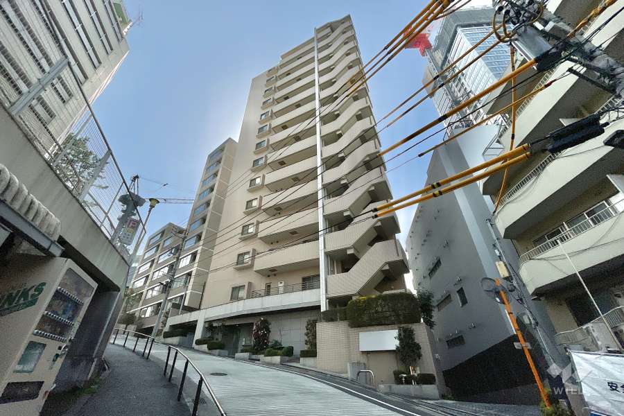 コスモ高輪シティフォルムの外観（北東側から）