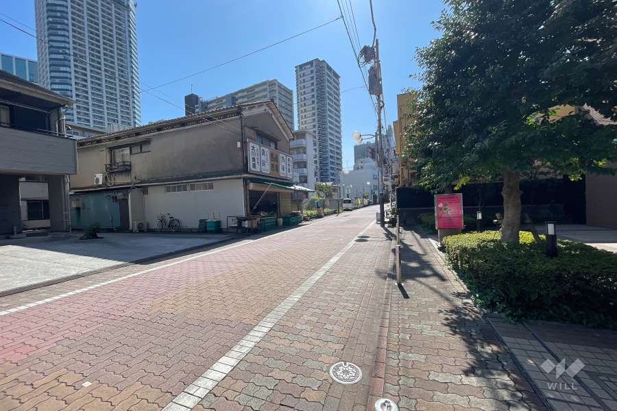 敷地東側の前面道路　