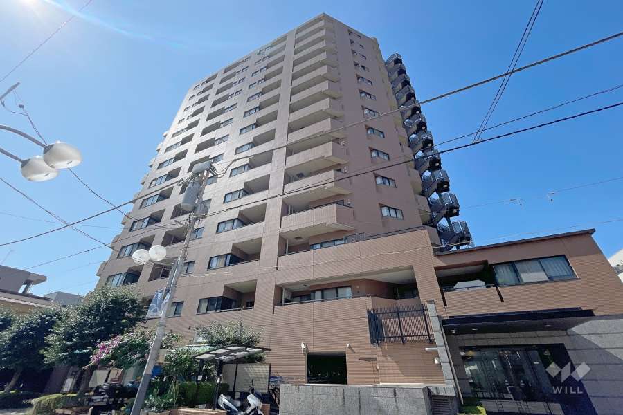 コスモ白金シティフォルムの外観(北東側から）　