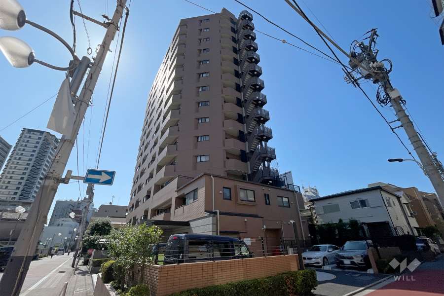 コスモ白金シティフォルムの外観(北側から）　