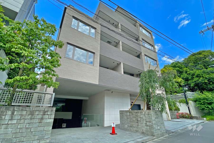 サンウッド白金三光坂の外観（南西側から）