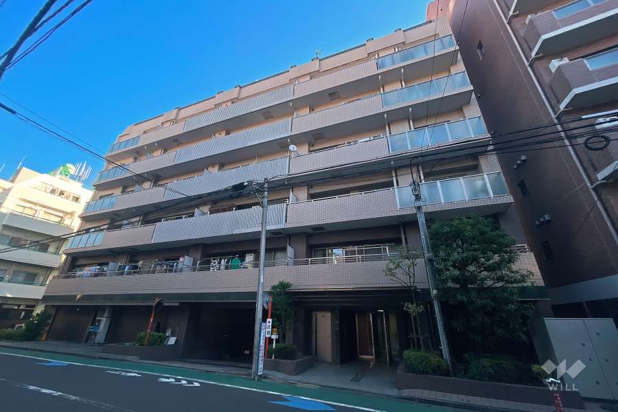 シティハイツ白金高輪の外観（南西側から）