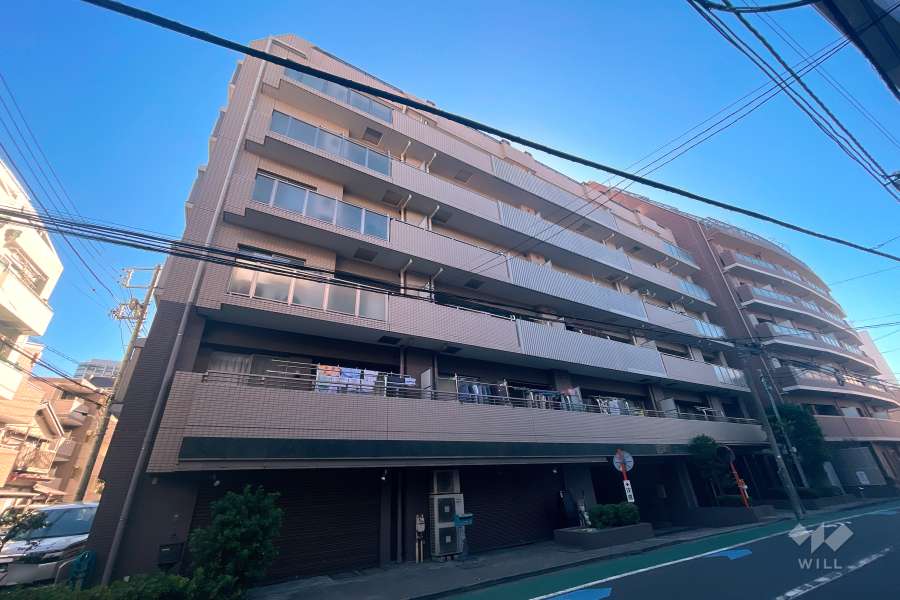 シティハイツ白金高輪の外観（北西側から）