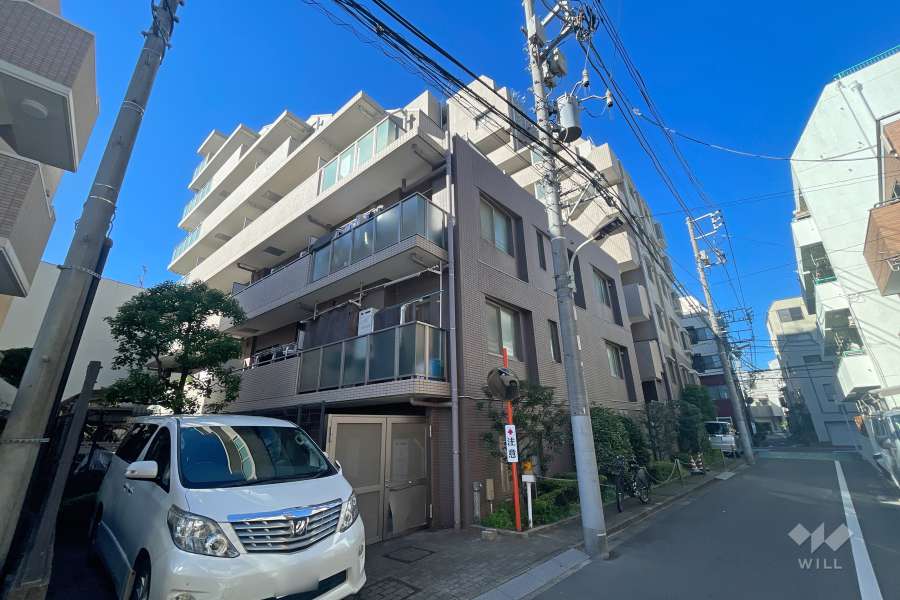 シティハイツ白金高輪の外観（北東側から）