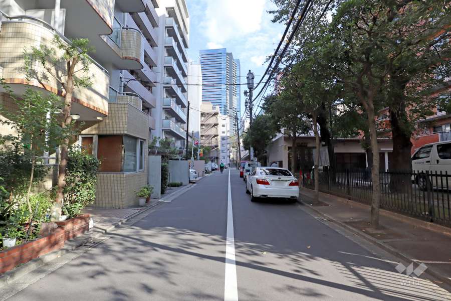 敷地北東側の前面道路