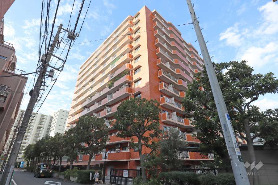 シャンボール三田の外観(南東側から)