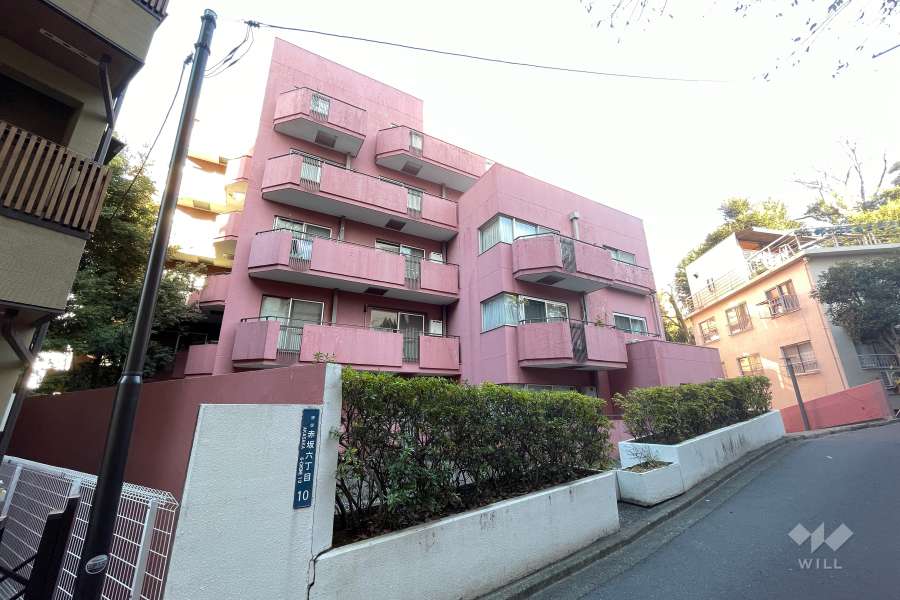 チュリス氷川坂の外観（南西側から）