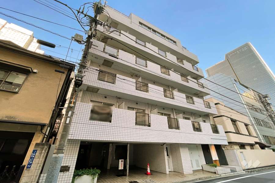 ネオキャステール赤坂の外観（西側から）