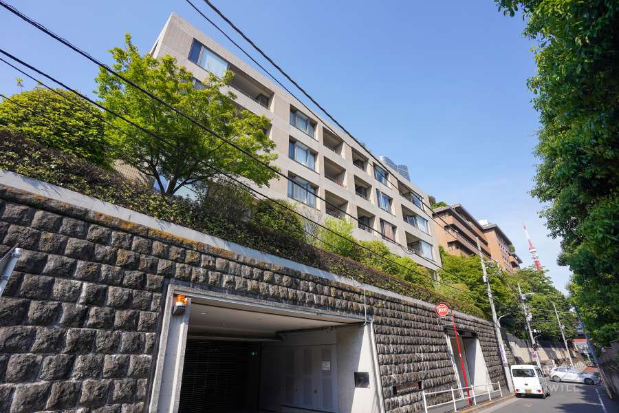 パークコート麻布鳥居坂の外観（南西側から）