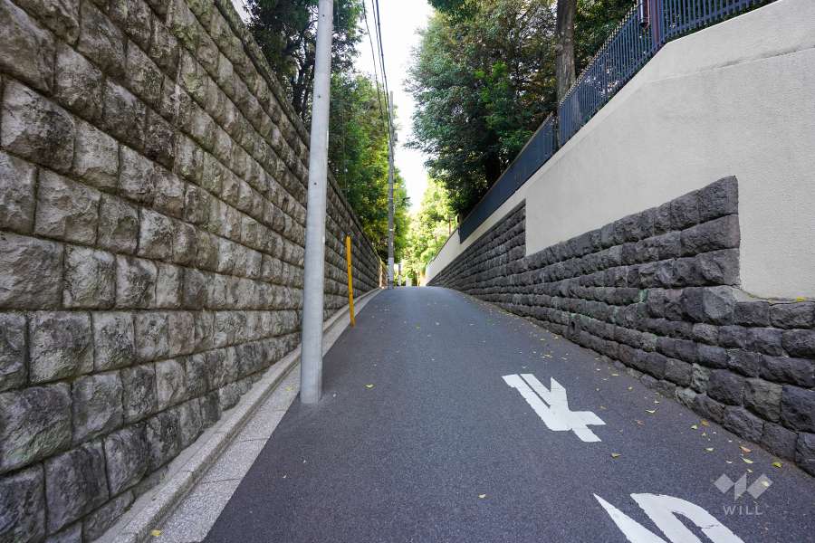 敷地東側の前面道路