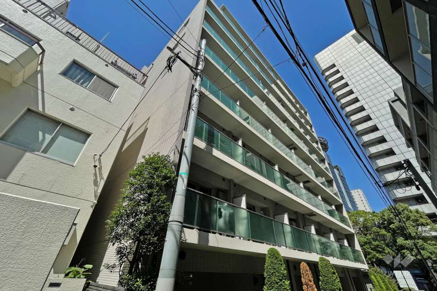 ファミールグランスイートザ赤坂の外観（南東側から）