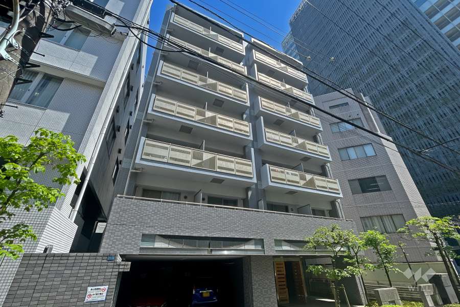 プリヴェール赤坂の外観（南西側から）