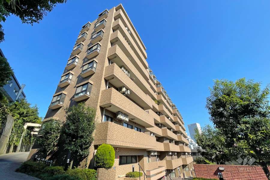 ライオンズマンション乃木坂の外観（南西側から）