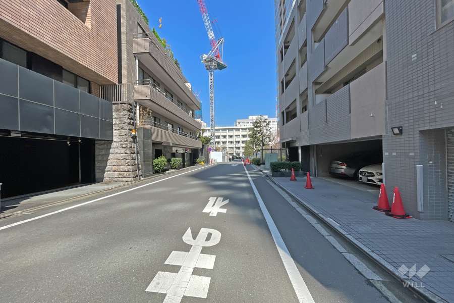 敷地前面西側道路（南側から）
