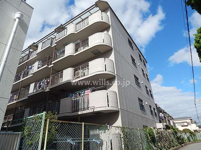 武庫之荘スカイハイツの外観（南東側から）