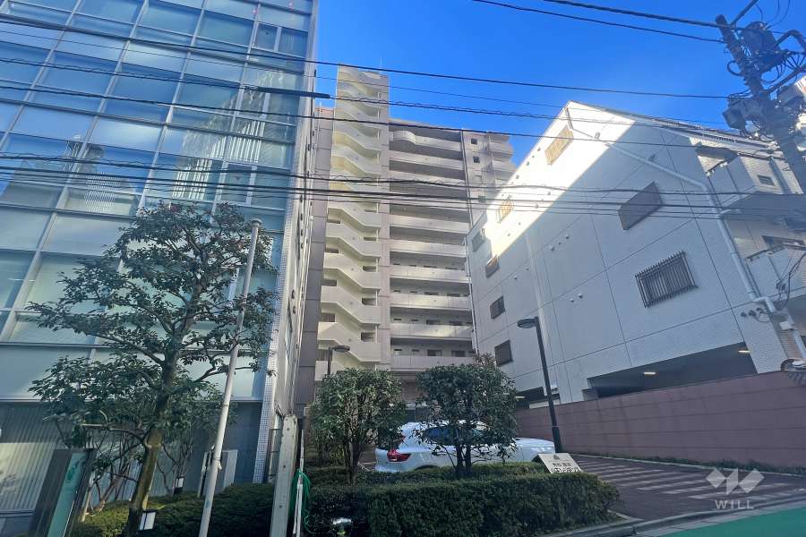 秀和溜池山王レジデンスの外観(北東側から)