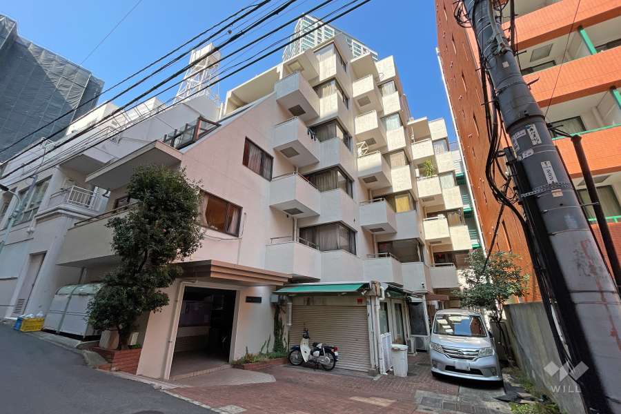 赤坂グリーンハイツの外観（南東側から）